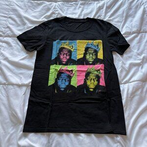 Notorious B.I.G‎ Biggie Smalls Black Graphic Mens Size Small T Shirt Tee